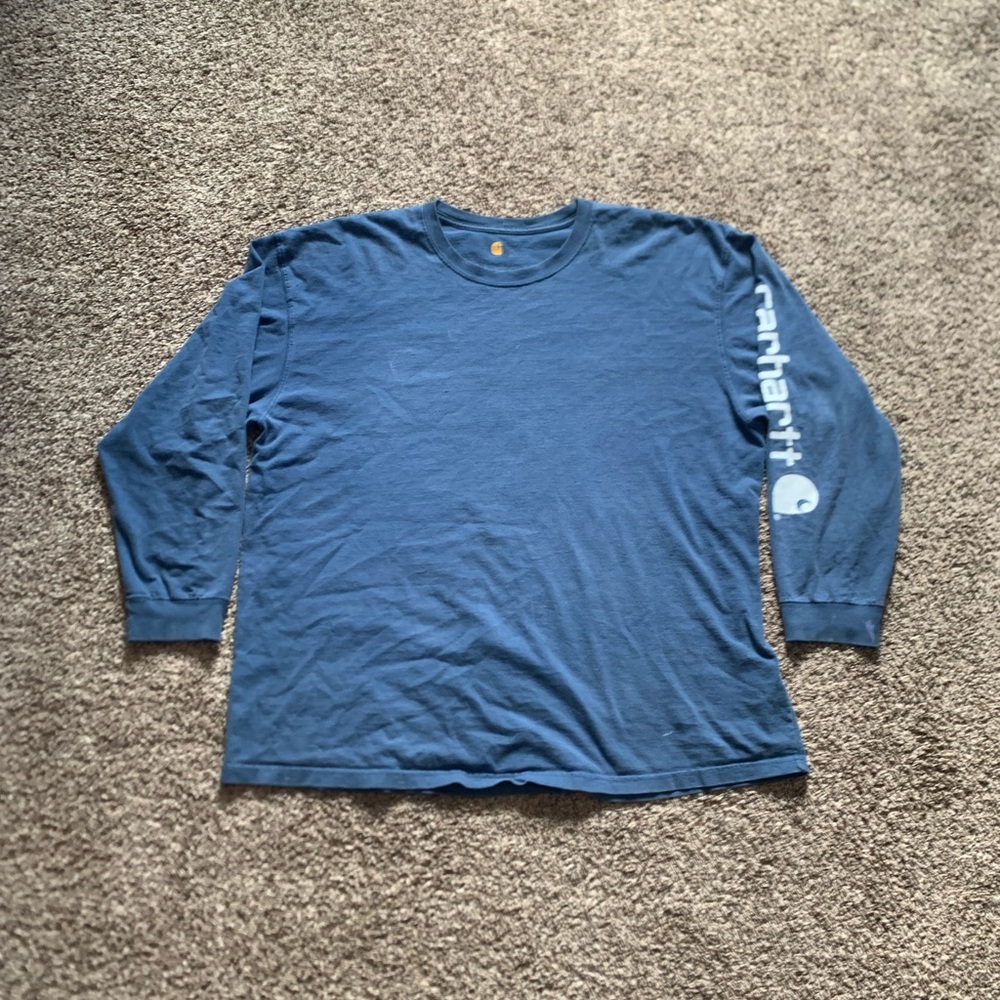 XXL carhartt blue long sleeve